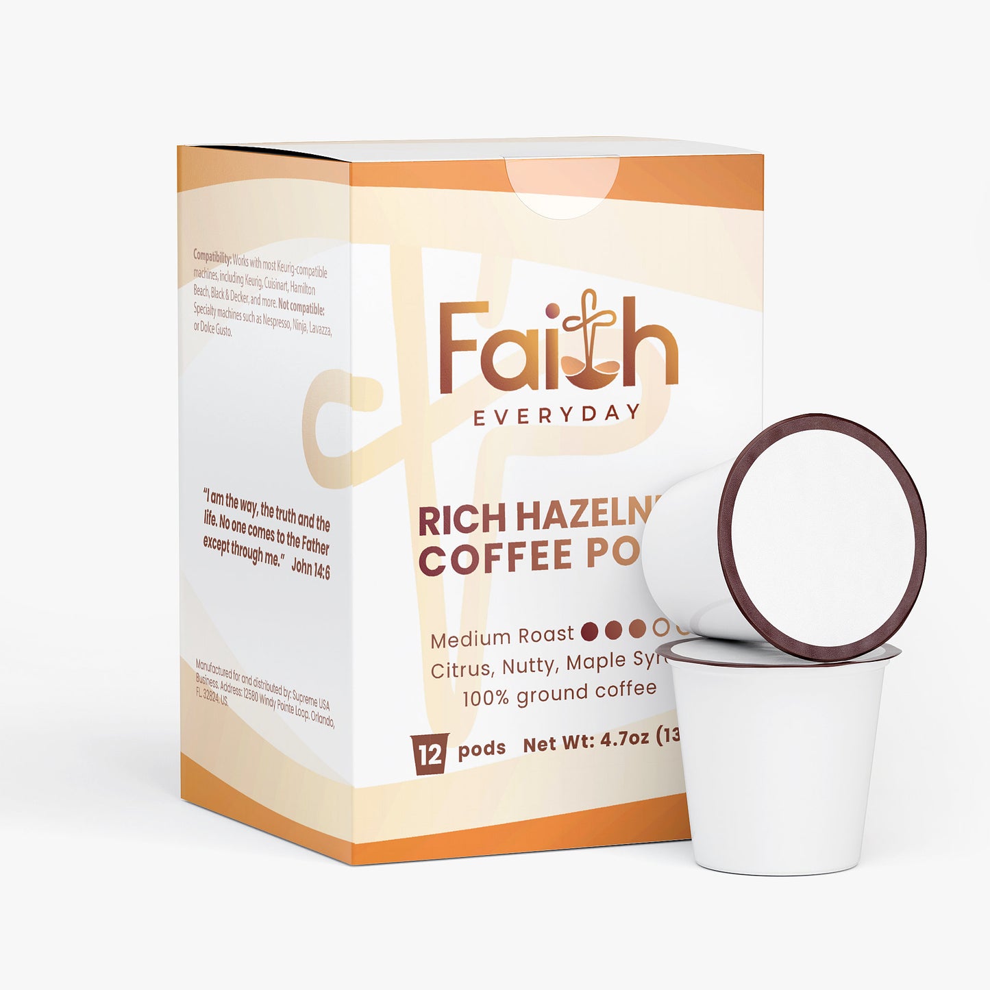 Rich Hazelnut Coffee Pods (Medium Roast)