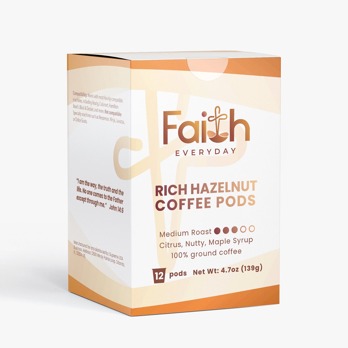 Rich Hazelnut Coffee Pods (Medium Roast)