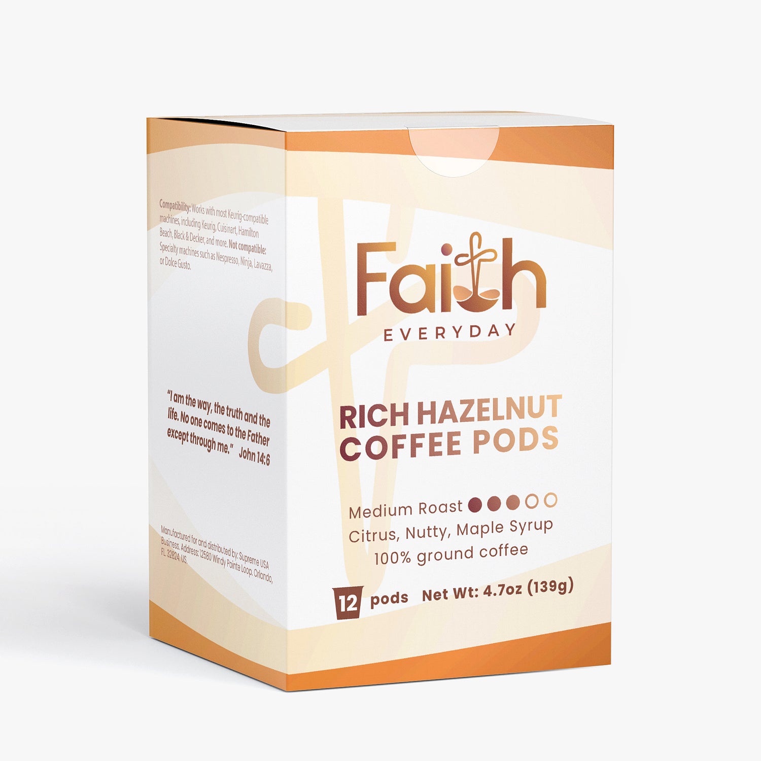 Rich Hazelnut Coffee Pods (Medium Roast)