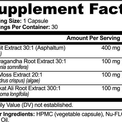 Shilajit Adaptogen Complex